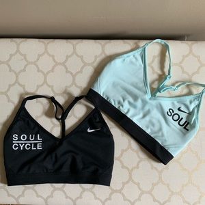 Set of 2 Nike x SoulCycle Indy Sports Bra - size S
